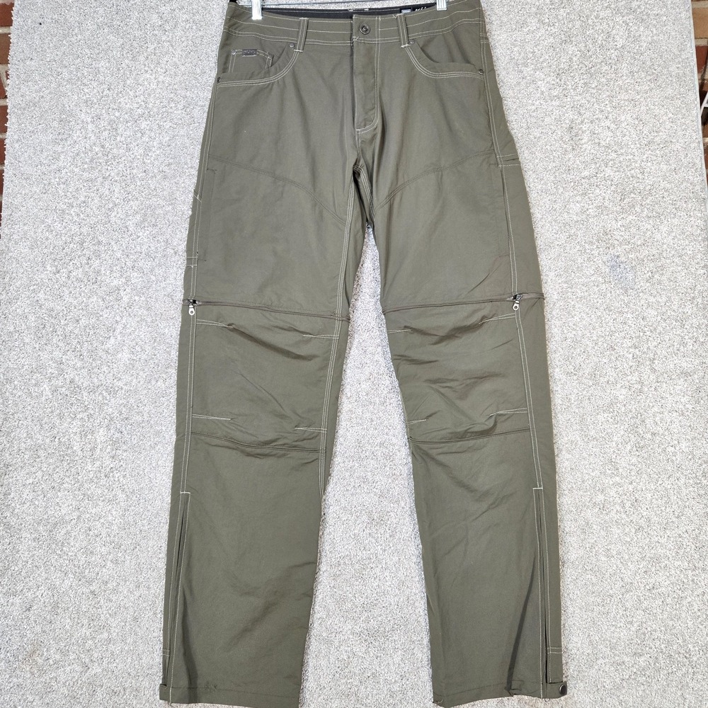 Kuhl Pants Liberator Convertible Mens 34x34 Technical Hiking Stealth Zip Off